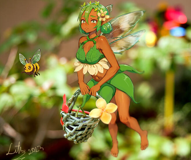 Olivia went berry picking...